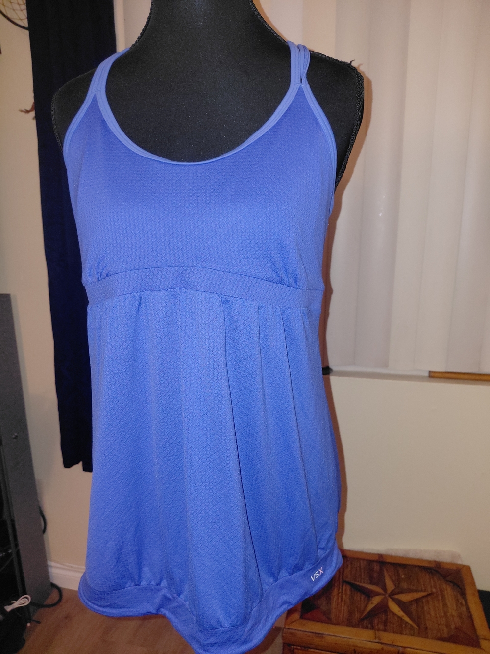 VSX Bright Blue Double-Strap Athletic Tank